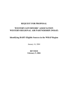 request for proposal - Western Regional Air Partnership