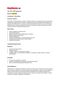 Job Title: SCM Apprentice Req ID: XXXXXBR Location(s