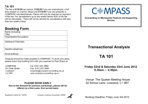 Transactional Analysis Booking Form