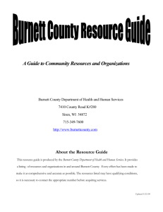 Community Resources and Organizations