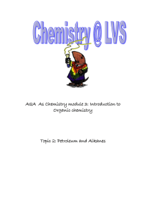 Alkanes - As Chemistry