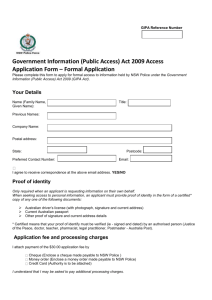 Formal Access Application Form