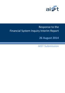 AIST - Financial System Inquiry
