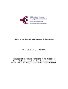 Consultation Paper - Office of the Director of Corporate Enforcement