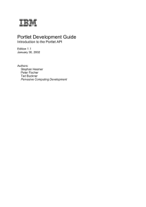 Portlet Development Guide