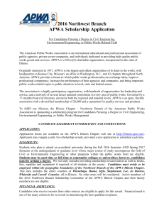 2007 - APWA Illinois Chapter - American Public Works Association