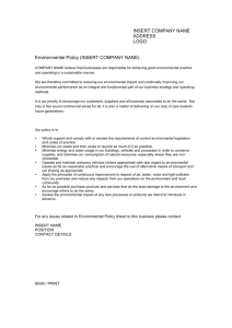 Health & Safety Policy Statement Template