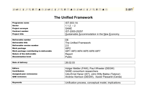 The Unified Framework - IT in Civil Engineering