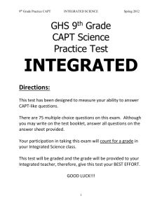CAPT Science