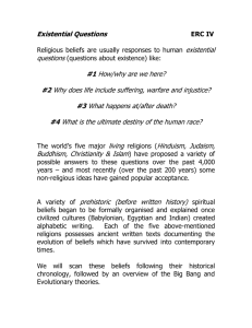 Existential Questions+Hindu+Budd.+Judaism