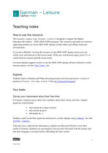 Teaching notes - Department of Education NSW