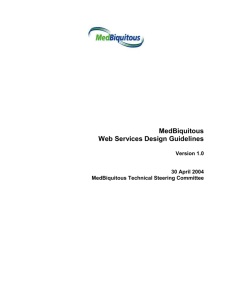 Web Services Design Guidelines