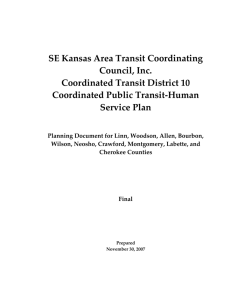 SE Kansas Area Transit Coordinating Council, Inc