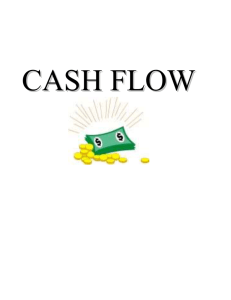 CASH FLOW - The Huron Business Centre