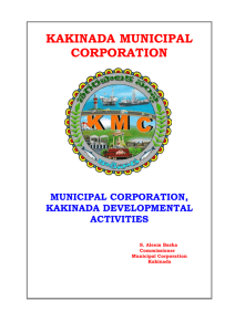 KAKINADA MUNICIPAL CORPORATION - KMC