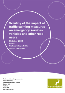 2 Traffic calming as a road safety tool