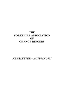 Autumn 2007 - Yorkshire Association of Change Ringers