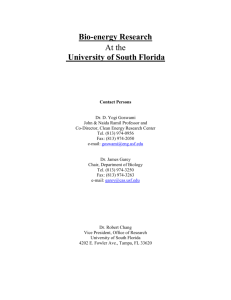 University of South Florida - Southeastern Universities Research