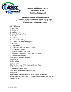 Supply Lists - Summerland Middle School