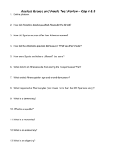 Ancient Greece Test Review – Chp 5