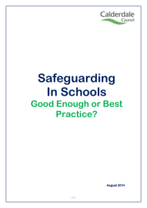 20. Safeguarding in Schools booklet Sept 2014