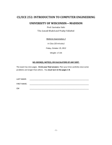 Exam 2 - University of Wisconsin–Madison