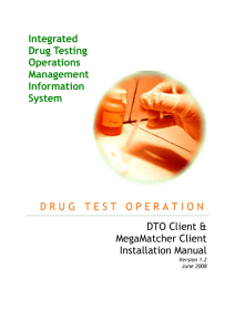 Integrated Drug Testing Operations Management Information System