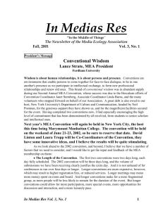 In Medias Res - The Media Ecology Association