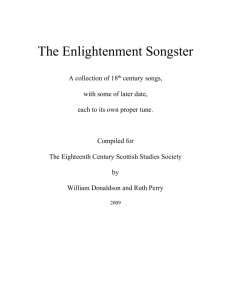 Enlightenment Songster - University of St Andrews