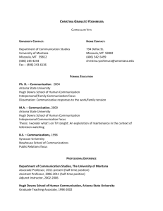 Curriculum Vitae - College of Humanities and Sciences