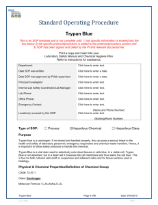 Trypan Blue - UCLA David Geffen School of Medicine Laboratory