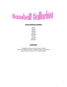 Book Title: Baseball Ballerina