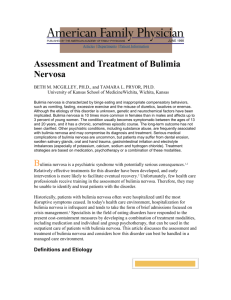 Assessment and Treatment of Bulimia Nervosa