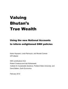 Valuing Bhutan's True Wealth