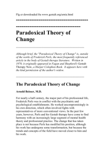 Paradoxical Theory of Change