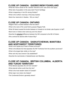 CLOSE UP CANADA: QUEBEC/NEW FOUNDLAND