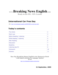 International Car Free Day