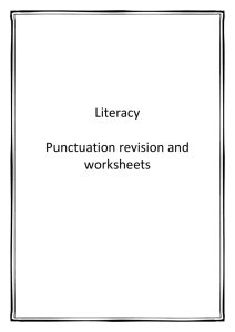 KS3 Literacy revision pack - Holly Lodge Girls' College