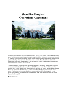 Shouldice Hospital: Operations Assessment Shouldice Hospital has