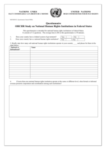 Questionnaire (NHRI Federal) ENGLISH