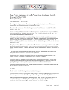 Rep Nydia Velazquez Lives In Waterfront Apartment Outside District
