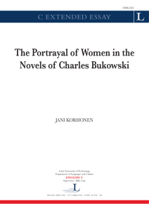 the portrayal of women in the novels of charles bukowski