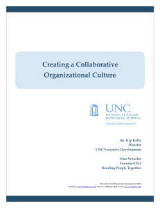 Creating a Collaborative Organizational Culture - Kenan