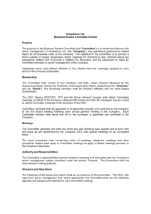 VimpelCom Ltd. Business Review Committee Charter Purpose The