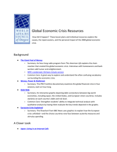 Global Economic Crisis Resources