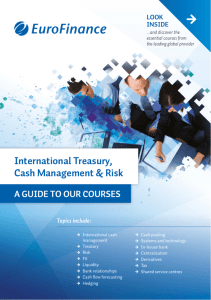 International Treasury, Cash Management & Risk