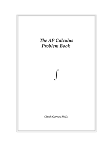 The AP Calculus Problem Book