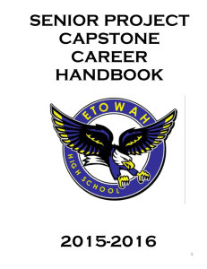 1_EHS Senior Capstone Career Project Handbook