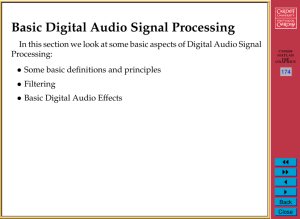 Basic Digital Audio Signal Processing