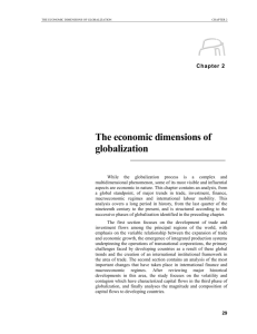 The economic dimensions of globalization